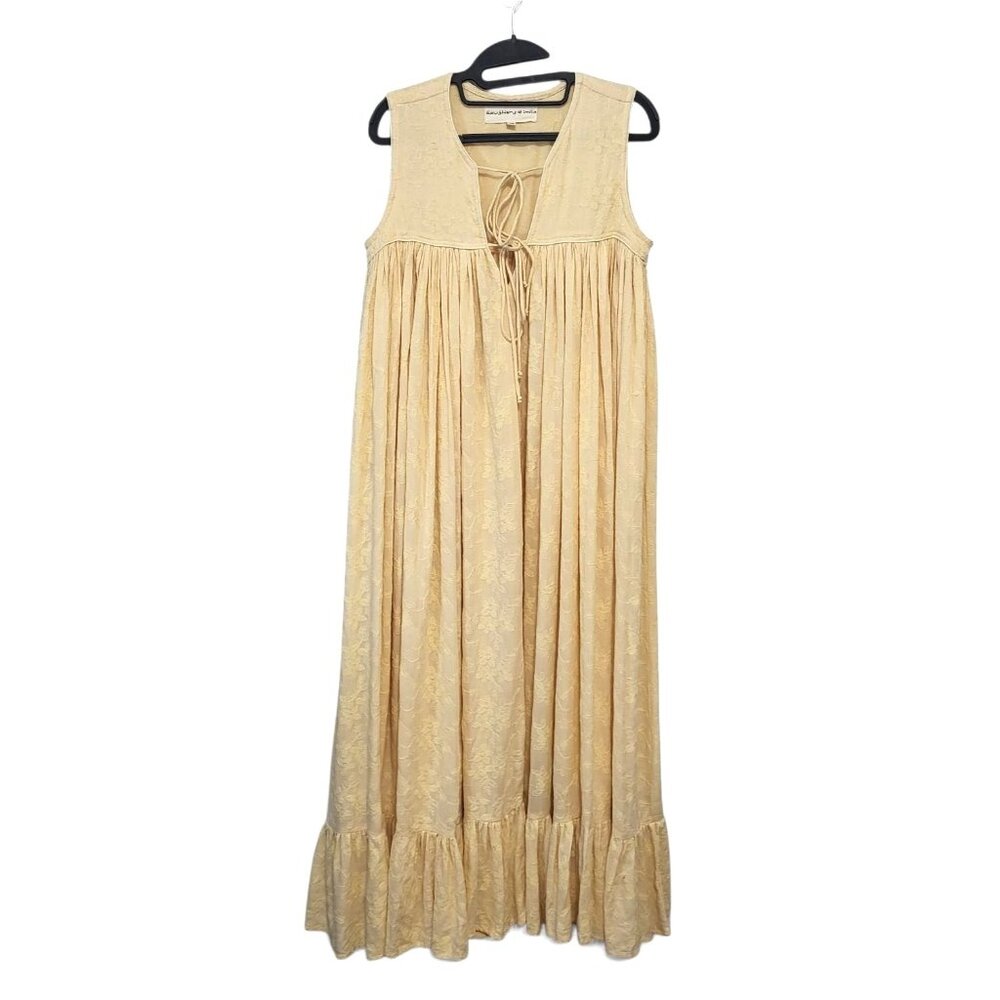 Daughters of India Cream Sleeveless Maxi Dress - Picture 3 of 14
